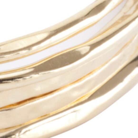 Sara Blaine/eSBe Papillon Bangles - Gold - New - Picture 3 of 4